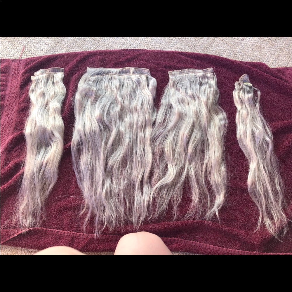 Bellami 20” silver blonde hair extensions